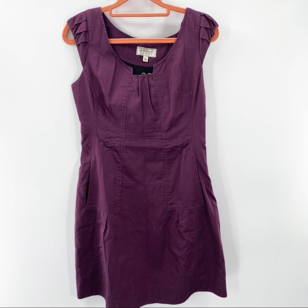 Anthro Moulinette Soeurs Purple Cap Sleeve Dress